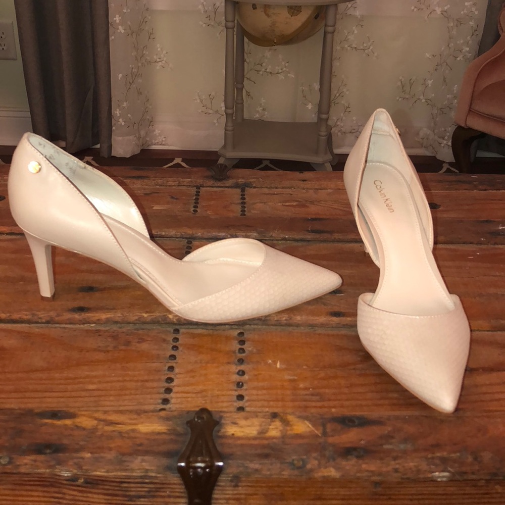 Calvin Klein nude heels